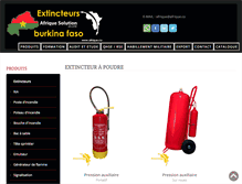 Tablet Screenshot of extincteurburkinafaso.com